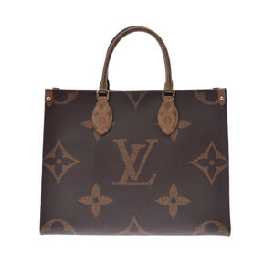 Louis Vuitton Monogram Giant on the Go Brown Canvas Tote Bag
